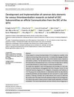 Development and implementation of common data elements for venous thromboembolism research