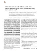 Alirocumab, evinacumab, and atorvastatin triple therapy regresses plaque lesions and improves lesion composition in mice[S]