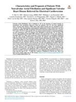 Characteristics and prognosis of patients with nonvalvular atrial fibrillation and significant valvular heart disease referred for electrical cardioversion