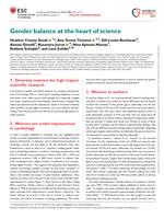 Gender balance at the heart of science