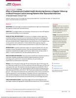 Effect of smartphone-enabled health monitoring devices vs regular follow-up on blood pressure control among patients after myocardial infarction a randomized clinical trial