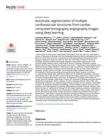 Automatic segmentation of multiple cardiovascular structures from cardiac computed tomography angiography images using deep learning