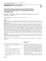 Global and segmental absolute stress myocardial blood flow in prediction of cardiac events