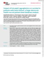 Impact of tricuspid regurgitation on survival in patients with heart failure