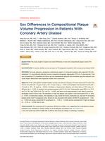 Sex differences in compositional plaque volume progression in patients with coronary artery disease