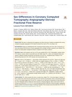 Sex differences in coronary computed tomography angiography-derived fractional flow reserve