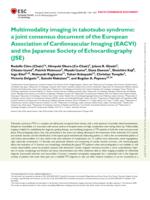 Multimodality imaging in takotsubo syndrome