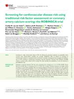 Screening for cardiovascular disease risk using traditional risk factor assessment or coronary artery calcium scoring