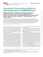 Screening for coronary artery calcium in a high-risk population