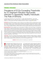 Prevalence of ECGs exceeding thresholds for ST-segment-elevation myocardial infarction in apparently healthy individuals