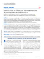 Identification of functional variant enhancers associated with atrial fibrillation
