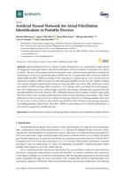 Artificial neural network for atrial fibrillation identification in portable devices