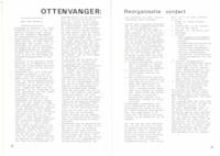 Ottenvanger: Reorganisatie vordert