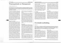 Wanorganisatie en Management
