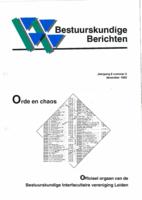 Bestuurskundige Berichten december 1993