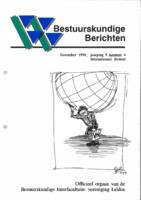 Bestuurskundige Berichten november 1994