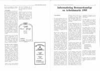 Informatiedag Bestuurskundige en Arbeidsmarkt 1995