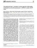Cannabinoid type 1 receptor inverse agonism attenuates dyslipidemia and atherosclerosis in APOE*3-Leiden.CETP mice