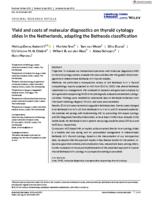 Yield and costs of molecular diagnostics on thyroid cytology slides in the Netherlands, adapting the Bethesda classification