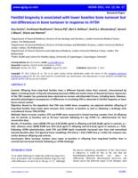 Familial longevity is associated with lower baseline bone turnover but not differences in bone turnover in response to rhTSH