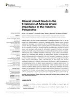 Clinical unmet needs in the treatment of adrenal crisis: importance of the patient's perspective