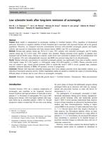 Low sclerostin levels after long-term remission of acromegaly