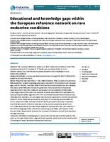Educational and knowledge gaps within the European reference network on rare endocrine conditions