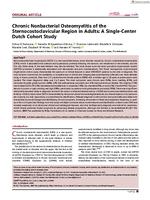 Chronic nonbacterial osteomyelitis of the sternocostoclavicular region in adults