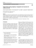 Hypercalcemia during pregnancy