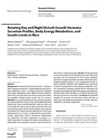 Rotating day and night disturb growth hormone secretion profiles, body energy metabolism, and insulin levels in mice