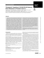 Therapeutic targeting of CD146/MCAM reduces bone metastasis in prostate cancer