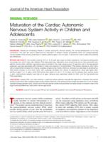 Maturation of the cardiac autonomic nervous system activity in children and adolescents