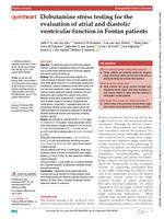 Dobutamine stress testing for the evaluation of atrial and diastolic ventricular function in Fontan patients