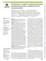 EULAR points to consider for conducting clinical trials and observational studies in individuals at risk of rheumatoid arthritis