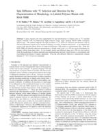 Spin diffusion with 13C selection and detection for the characterization of morphology in labeled polymer blends with MAS NMR