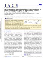 Electrochemical and spectroelectrochemical characterization of an iridium-based molecular catalyst for water splitting