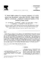 C-13 MAS NMR evidence for structural similarity of L162YL mutant and Rhodobacter sphaeroides R26 RC, despite widely different cytochrome c(2)-mediated re-reduction kinetics of the oxidized primary donor