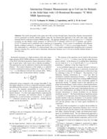 Internuclear distance measurements up to 0.44 nm for retinals in the solid state with 1-D rotational resonance C-13 MAS NMR spectroscopy