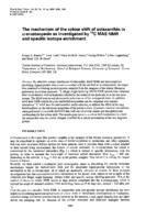 The mechanism of the colour shift of astaxanthin in alpha-crustacyanin as investigated by C-13 MAS NMR and specific isotope enrichment