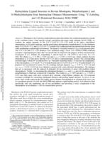 Retinylidene ligand structure in bovine rhodopsin, metarhodopsin-I and 10 methylrhodopsin from internuclear distance measurements using 13C labelling and 1-D rotational resonance MAS NMR