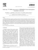 Solid state 13C NMR spectroscopy on EPDM/PP/oil based thermoplastic vulcanizates in the melt