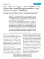 Effects of denosumab in Japanese patients with rheumatoid arthritis treated with conventional antirheumatic drugs