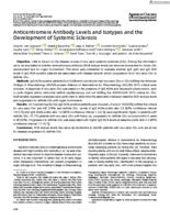 Anticentromere antibody levels and isotypes and the development of systemic sclerosis