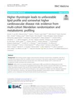 Higher thyrotropin leads to unfavorable lipid profile and somewhat higher cardiovascular disease risk