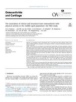 The association of clinical and structural knee osteoarthritis with physical activity in the middle-aged population