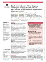 EULAR Points to Consider (PtC) for designing, analysing and reporting of studies with work participation as an outcome domain in patients with inflammatory arthritis