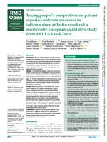 Young people's perspectives on patient-reported outcome measures in inflammatory arthritis