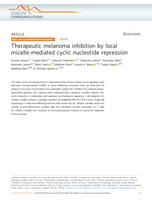 Therapeutic melanoma inhibition by local micelle-mediated cyclic nucleotide repression