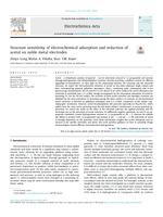 Structure sensitivity of electrochemical adsorption and reduction of acetol on noble metal electrodes