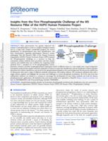 Insights from the first phosphopeptide challenge of the MS resource pillar of the HUPO human proteome project